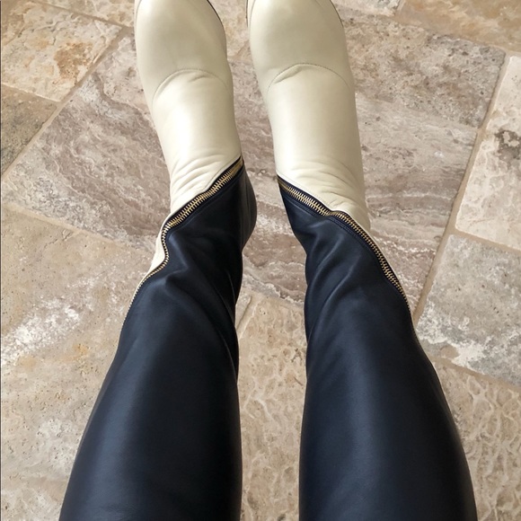 Gucci Agon Leather Platform Knee Boots size 6 - Picture 5 of 6